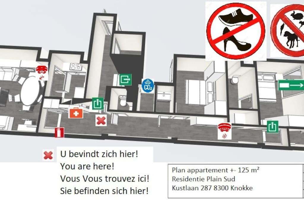Top Location! Unique Luxurious 2-Bedroom Apartment In Knokke - 'T Zoute Exterior photo